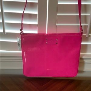 Hot pink, patent leather Kate spade purse